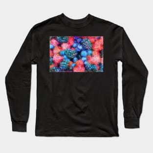 Fresh Berries All Over Impressionist Painting Long Sleeve T-Shirt